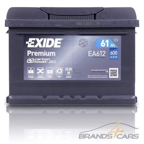Exide autobatterie 12v 61ah - 12v,