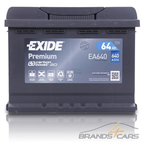 Exide autobatterie 12v 64ah - autobatterie,