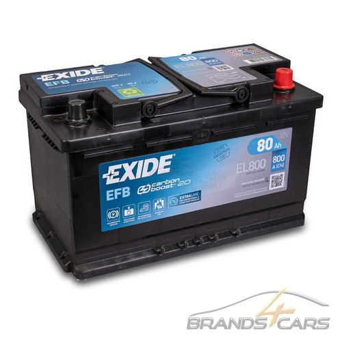 Exide autobatterie 12v 80ah - exide,