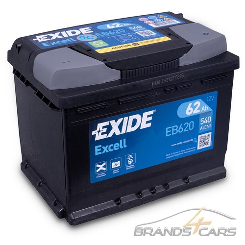 Exide autobatterie 12v - exide, 62ah